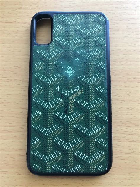 green goyard iphone case|authentic Goyard iPhone case.